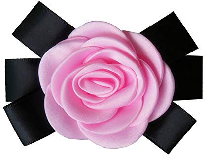 Cheerlife Ansteckblumen Brosche Krawatte Brosche Kamelie Boutonniere Haarclip Haarklipp Blumen Haarspange Rosa