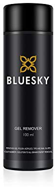 Bluesky Acetone Gel Nail Polish Remover 100 ml With Safflower Oil To Nourish Nails, Soak Off Gel Polish in Minutes