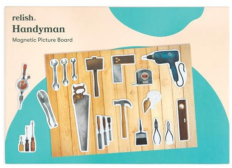 Relish Puzzle Handwerker – Beschäftigungsaktivität für Senioren mit Demenz | Magnetisches Puzzle für Menschen mit Demenz und Alzheimer. Fördert Erinnerung, Wiedererkennung und sanfte kognitive Anregung.