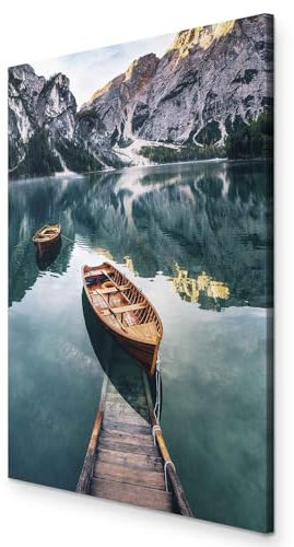 murando - Akustikbild Gebirge 80x120 cm 1 tlg Bilder Akustikschaum Hochleistungsschallabsorber Schallschutz Leinwand Wandbild Raumakustik Schalldämmung Berge Landschaft Natur c-B-0418-b-a