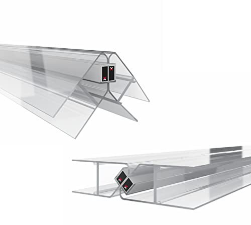 KRAUS Premium Duschdichtung DD-42 Magnet- Duschtürdichtung für 6-8mm Glasstärke à 2000mm in transparenter Optik Duschdichtungen für Duschtüren & Duschkabinen Dichtungen für 90° & 180° anwendbar