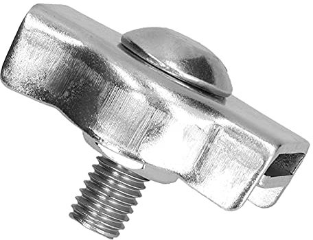 Simplex-Drahtseilklemmen, Simplex-Drahtseilklemmen, Edelstahl-Kabelklemme, Simplex-Einzelbolzen-Drahtseilklemmen für Schiffe und Drahtseilklemmen (50 Stück M2)