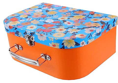 EXCEART Kasten Aufbewahrungskoffer Koffer Aus Pappe Organizer Zur Aufbewahrung Von Spielzeug Spielzeuge Kinder Spielkoffer Klein Vintage-koffer- Kleidung Reisen Veranstalter Karton