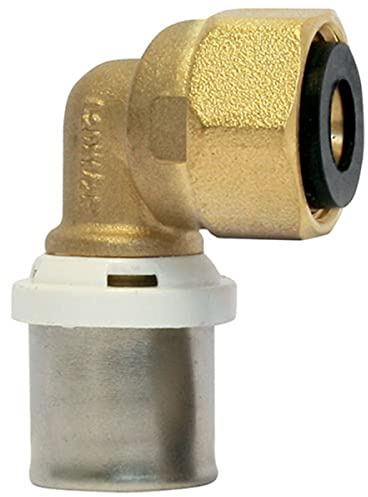 Somatherm - Raccord Multicouche à sertir - Raccord Multicouche à sertir Coude Femelle écrou libre Ø16x2,0 - 1/2 (15/21) -