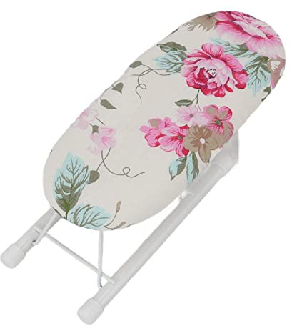 Tabla De Planchar De Mesa, Tabla De Planchar Resistente Al Calor, Cubierta Y Almohadilla para Tabla De Planchar Pequeña, Tabla De Planchar Portátil, Tabla De Planchar Autoalmacenable(Rosa)