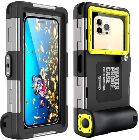 wasserdichte Handyhülle Unterwasser Wasserfeste Handy Wasserschutzhülle Handytasche Wasserdicht Schwimmen Baden Compatible für iPhone 17 Pro 17 Air 17 Pro MAX 16 15 14 13 12 Pro Max Samsung S25 S24