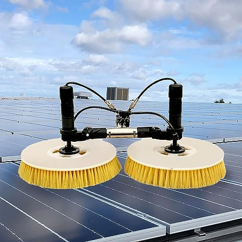 Effiziente Reinigungsbürste für Solarmodule - Leichtes Design mit Teleskopstange, entfernt Staub und Schmutz, Photovoltaik-Panelreiniger