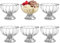 KYY'Z Set of 6 Glass Ice Cream Bowls Sundae Dessert Glasses Mini Glass Trifle Bowls Set of 6 Short Stemmed Ice Cream Serving Dishes Footed Fruit Salad Pudding Dessert Cups 120ml Capacity