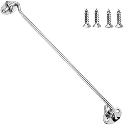 Edelstahl 304 Heavy Duty Kabinenhaken und Ösenschloss für Schuppen, Tor oder Garagentor, Türhalter