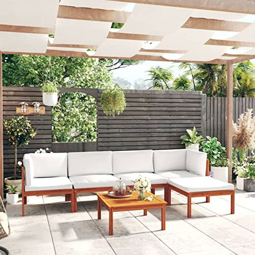 IKAYAA Garten loungemöbel Set Holz Balkon Lounge Outdoor Sitzgarnitur