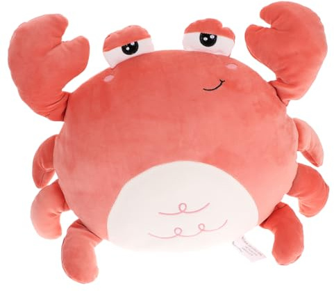 Gogogmee Plüschkrabbe Kuscheltier 45cm aus Baumwolle Buntes Krabbenkissen für Babys und Kinder Weiches Stofftier Spielkissen für Schlaf und Wohndekoration