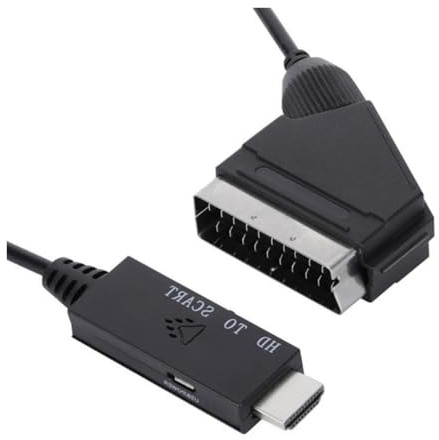 FCJPYRAPS Convertisseur péritel 1080p vers HDTV, câble vidéo 1080p 60 Hz, convertisseur d'affichage