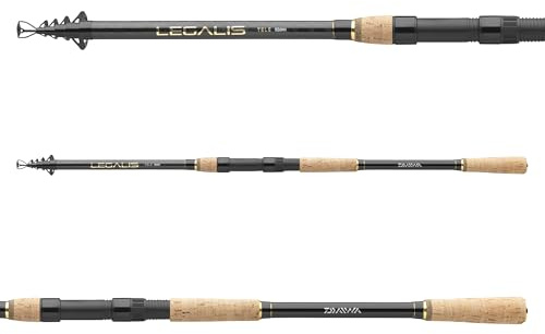 DAIWA Legalis Tele Spin, längd 3,00 m/9,84 fot, gjutvikt: 30,1 – 89,9 g, teleskopiskt snurrande fiskespö