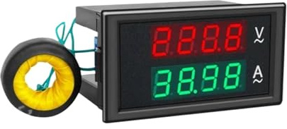 Voltímetro de CA Amperímetro 0-500V 0-100A Detector Medidor integrado Pantalla digital DL69-2042T(220V)