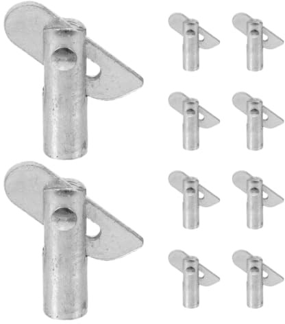 Didiseaon Perni di Bloccaggio Stabili e Versatili 10 Pezzi in Acciaio Argento Accessori per Ponteggi per Progetti di Costruzione e Montaggio Impalcature