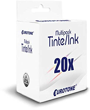 20x Eurotone Patronen kompatibel für Canon MG 5750 5751 5752 5753 6850 6851 6852 6853 7750 7751 7752 7753 ersetzt PGI-570 CLI-571 CMYK