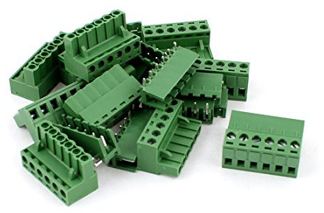 Aexit 10Pair 6 Position 5,08 mm Rastermaß Leiterplatten-Schraubklemmenblock-Steckverbinder (fd34a2ea4a1b4fbab44689c3b733c1f0)
