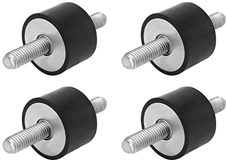 4 piezas de soportes de goma M8x23 Silentblock antivibración, aislador Fairedear Soportes de aislamiento de vibraciones Amortiguador de choque Soporte de goma Bobinas de barco de automóvil 30 * 20