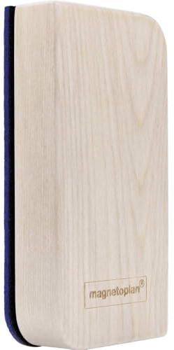 magnet oplan Wood Series Effaceur de tableau en bois de bouleau certifié FSC | L x H x P 60 x 12 x 122 mm | Éponge de nettoyage pour tableau blanc | Accessoire pour un entretien efficace de