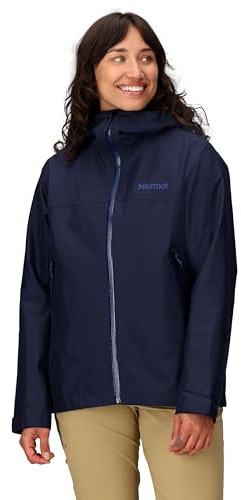Marmot Kvinnor Wm'S Minimalist Pertex Jacket, Vattentät Pertex Jacket, Lätt Regnjacka, Vindtät Regnrock, Andningsbar Vindjacka, För Löpning Och Vandring, Arctic Navy, M