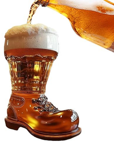 Vaso De Cerveza De Bota - Taza De Cerveza De Vidrio Con Bota | Taza De Cóctel Transparente | Zapatos Copas De Vino | Party | Beber Reutilizable | Decoraciones De Taberna Interressa