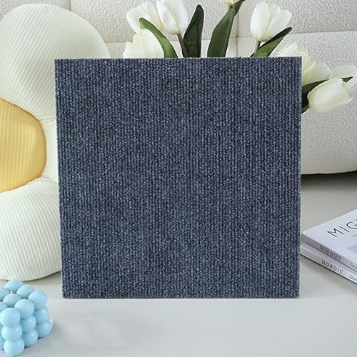 Piastrelle autoadesive per Moquette, Piastrelle autoadesive per Moquette residenziali, Quadrati per Moquette Commerciali da 12 x 12 Pollici, Staccabili e attaccabili, tappetini Mul