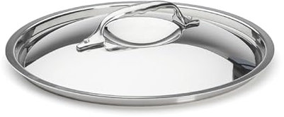 De Buyer - Edelstahl Deckel, Gussgriff - Durchmesser 24 cm - 3709.24N, Silber