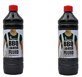 Bird Brand, BBQ Lighter Fluid - Lighting Fluid for Barbecue Lovers and Bonfire Enthusiasts - Economical Fire Lighter, Twin Pack (2x 1 Litre)