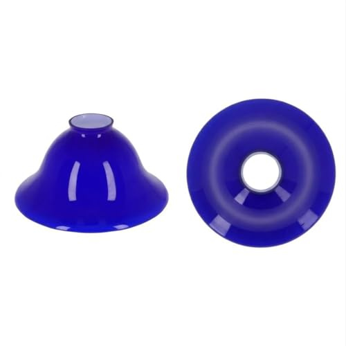 arterameferro Ersatzlampenschirm aus Glas für Messing-Bankerlampe, Blau, Churchill-Stil, 19 cm