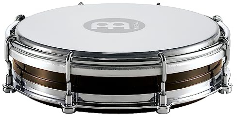 Meinl Percussion Samba Floatune Tamborim - Small Percussion Instrument with Synthetic Head - Diameter 6 Inches - ABS Plastic, Black (TBR06ABS-BK)