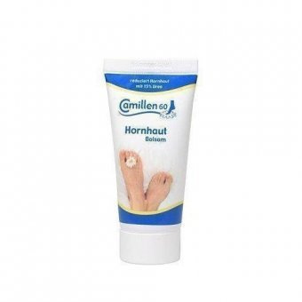 Hornhaut Extra Balsam Camillen 60, Fußcreme mit Urea 15%, Kamille für trockene Füsse, 30 ml