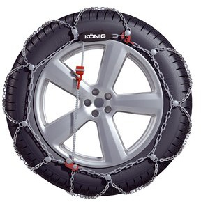 Konig Schneeketten XG-12 PRO, Gruppe 220, Größe 195/75 R14, Metall, Edelstahl, Auto
