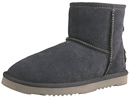 Shenduo Femme Bottes de Neige Cheville Classiques, Bottines d'Hiver DA5854 Gris 37EU