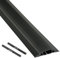 D-Line FC83B Canalina Pavimento, Canalette Elettriche, Passacavi Calpestabile, Passacavo a Pavimento - Cavità per cavi = 30mm (Larghezza) x 10mm (Altezza) - 1,8m Lunghezza - Nero