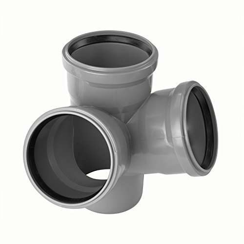 Ostendorf Raccordo doppio angolare HT 67 gradi DN 110/110/110 PP Grigio