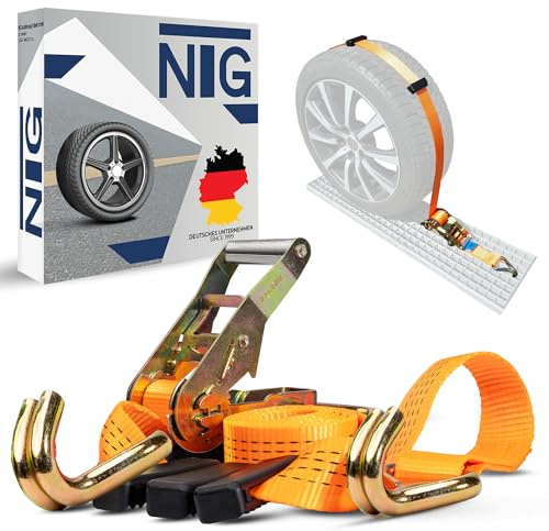 NTG Spanngurt für Auto-Transport 4000 kg - 4 Stück 50 mm breit 2,70 m