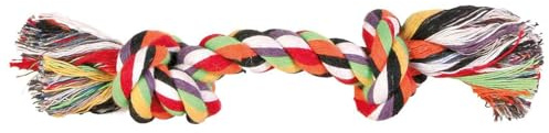 Trixie Hundespielzeug Tau, für kleine und mittelgroße Hunde – 15 cm | Für gemeinsames Tauziehen und Ziehen – stärkt die Bindung und beschäftigt den Hund aktiv im Spielalltag