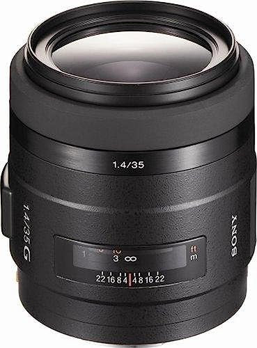 Sony SAL-35F14G 35mm f/1.4 Aspherical G Series Standard Lens for Sony Alpha Digital SLR Camera