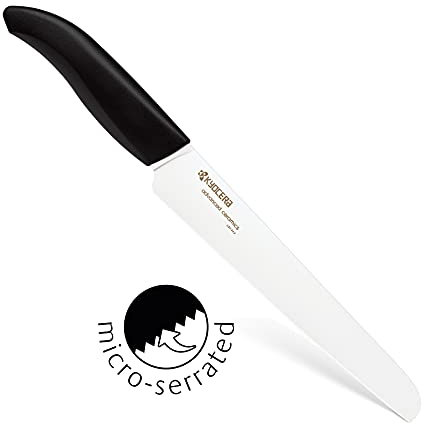 Kyocera Revolution White - Cuchillo para filetear, cerámico, 18 cm, Color Blanco