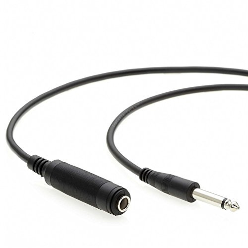 InstallerParts 15Ft 1/4 Mono Male to Female Audio Extension Cable - Guitar Cable Compatible with Amplifiers, Instruments, and Microphones