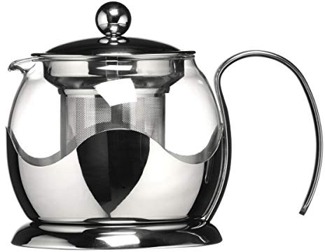 Premier Housewares 0602372 Théière Acier Inoxydable/Verre 750 ML