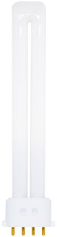 Satco S8368 3500K 13-Watt 2G7 Base T4 Twin 4-Pin Tube for Electronic and Dimming Ballasts