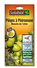 Solabiol SOPIOLIVE Piège À Phéromone Mouche De L’Olive | Piège cône. | Exclusif sur Le marché. | Démarche innovante | Fabriqué en France | Utilisable en Agriculture Biologique