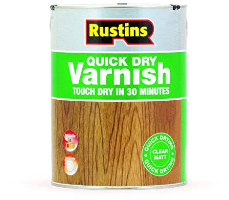 Rustins AVMC5000 Quick Dry Varnish Clear Matt 5L