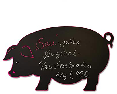 Kreidetafel Schwein 92 x 55 cm