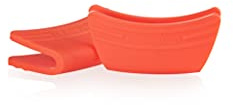 Le Creuset 2er-Set Griffschutz aus Silikon, Anpassungsfähig, Hitzebeständig bis 250°C, Ofenrot, 93010300090000