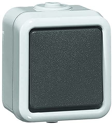 Honeywell D 626 WAB, Universalschalter (Aus/Wechselschalter), Aufputz, IP44, grau