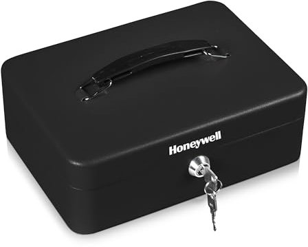 Honeywell 6112 Standard - Cassetta porta-denaro con chiusura a lucchetto