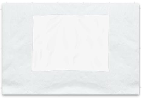 Seitenteile - 2 Seitenteile mit Fenster für Falt-Pavillon - Material: Polyester - Seitenwände Ersatzteile (Weiß)