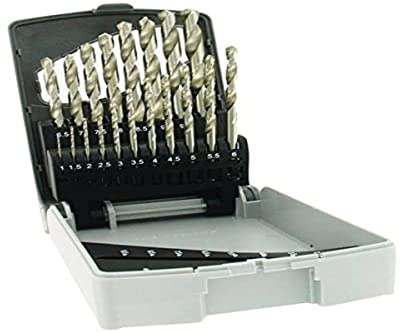 TIVOLY 11451070015 - Estuche E RECTIF 19 brocas metal punta en cruz HSS Ø 1>10 mm x 1/2